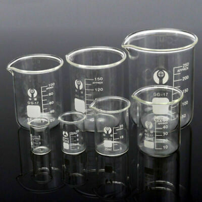 Glass Beaker Chemistry Laboratory Borosilicate Measuring Cylinder
